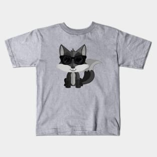 Cool Fox - Grey Kids T-Shirt